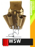 WSW LEATHER bőr technikai szerszámtartó övtáska szerszámtartó kalapácstartó - munkaeszköz