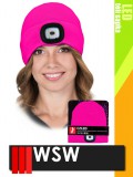 WSW LED ROSE USB-vel tölthető téli bélelt unisex led lámpás sapka - munkaruha