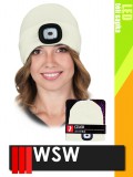 WSW LED SAND USB-vel tölthető téli bélelt unisex led lámpás sapka - munkaruha
