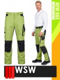 WSW NEW AGE LIME technikai kevertszálas derekas prémium munkanadrág - munkaruha