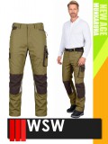 WSW NEW AGE OLIVE technikai kevertszálas derekas prémium munkanadrág - munkaruha