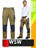 WSW NEW AGE OLIVE technikai kevertszálas derekas prémium munkanadrág - munkaruha