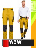 WSW NEW AGE YELLOW technikai kevertszálas derekas prémium munkanadrág - munkaruha