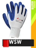 WSW NYLA mártott latex mártott szerelő munkakesztyű - 12 pár/csomag