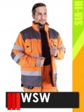 WSW ORANGE FORMEN technikai bélelt láthatósági télikabát - munkaruha