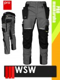 WSW PRO RUBENADA GREY technikai kevertszálas derekas lengőzsebes munkanadrág - munkaruha