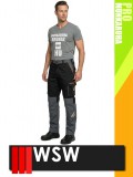 WSW PROMASTER BLACK technikai kevertszálas derekas munkanadrág - munkaruha