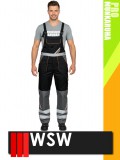WSW PROMASTER BLACK technikai kevertszálas kantáros munkanadrág - munkaruha