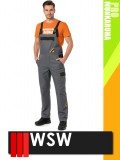 WSW PROMASTER GREY technikai kevertszálas kantáros munkanadrág - munkaruha