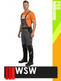 WSW PROMASTER GREY technikai kevertszálas kantáros munkanadrág - munkaruha