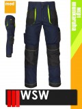WSW SETENTA NAVYYELLOW technikai kevertszálas derekas munkanadrág - munkaruha