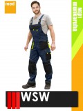 WSW SETENTA NAVYYELLOW technikai kevertszálas kantáros munkanadrág - munkaruha