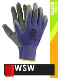WSW TELA mártott latex mártott szerelő munkakesztyű - 12 pár/csomag