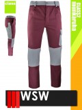 WSW VACILA BURGUNDY technikai pamut derekas munkanadrág - munkaruha