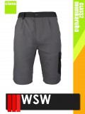WSW VACILA GREY technikai pamut rövid munkanadrág - munkaruha