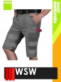 WSW VACILA GREY technikai pamut rövid munkanadrág - munkaruha