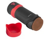 WYNE 04 - akkus, rezgő-szívó maszturbátor (barna)