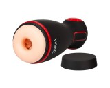 WYNE 06 - akkus, rezgő-szívó maszturbátor (fekete)