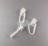 X-csúszka ráncszedő kampóval