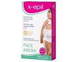X-Epil - használatra kész prémium gélgyantacsíkok (12db) - arcra