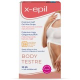 X-Epil Hidratáló gélgyantacsíkok hialuronnal testre - 20db XE9223