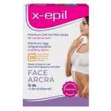 X-Epil Prémium lágy gélgyantacsíkok érzékeny bőrre arcra - 12db  XE9245
