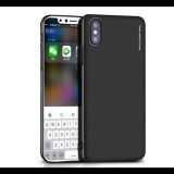 X-LEVEL KNIGHT műanyag telefonvédő (ultravékony) FEKETE [Apple iPhone XS Max 6.5] (5996457804764)