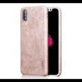 X-LEVEL műanyag telefonvédő (bőr hatású hátlap) ARANY [Apple iPhone XS Max 6.5] (5996457804771) - Telefontok
