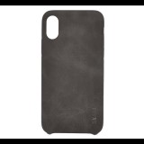 X-LEVEL műanyag telefonvédő (bőr hatású hátlap) BARNA [Apple iPhone XS 5.8] (5996457822119) - Telefontok