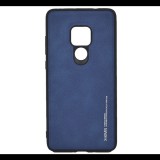 X-LEVEL szilikon telefonvédő (bőr hatású hátlap) KÉK [Huawei Mate 20] (5996457843510)