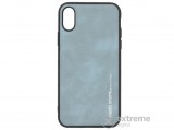 X-Level telefonvédő gumi/szilikon tok Apple iPhone X (5,8") készülékhez, cyan