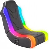 X Rocker 5140301 Chimera RGB LED Gamer Padlószék + 2.0 Beépített Audio - Fekete (Bontott)