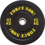 X100500 Force Now! Hi-temp bumper súlytárcsa, 10kg, feketeH