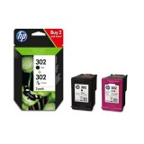 X4D37AE Tintapatron multipack DeskJet 2130 nyomtatóhoz, HP 302, fekete, színes, 190+165 oldal (TJHX4D37AE)