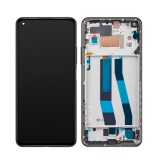 Xiaomi 11 Lite 5G NE fekete gyári LCD kijelző érintővel és kerettel (5600030K9D00)