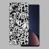 Xiaomi 12 Lite - Monokróm graffiti fólia