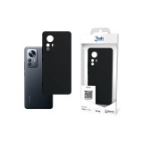 Xiaomi 12 Pro 5G / 12s Pro 5G szilikon tok, hátlap tok, telefon tok, fekete, 3MK Matt