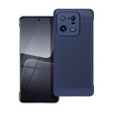 Xiaomi 13 Pro, Műanyag hátlap védőtok, légáteresztő, lyukacsos minta, Breezy, sötétkék