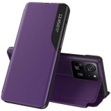 Xiaomi 14T Pro, Oldalra nyíló tok, stand, hívás mutatóval, Wooze FashionBook, lila
