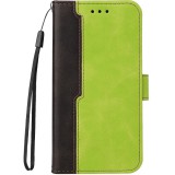 Xiaomi 15 Pro, Oldalra nyíló tok, stand, kártyatartóval, kézpánttal, Wooze Colour Wallet, zöld