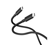 XIAOMI adatkábel (Type-C - Type-C, 6A, gyorstöltő, 100cm, cipőfűző) FEKETE