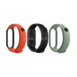 Xiaomi BHR4639GL Mi Smart Band 5 3db ( fekete, narancs, cyan ) szilikon pánt csomag (BHR4639GL)