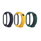Xiaomi BHR4640GL Mi Smart Band 5 3db ( kék, sárga, zöld ) szilikon pánt csomag (XMMSB5STRBYG)