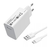 Xiaomi hálózati töltő (USB-A aljzat, 33W,  USB-C kábellel, fehér)