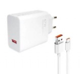 Xiaomi hálózati töltő USB aljzat (67W, gyorstöltő + Type-C kábel) FEHÉR