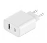 Xiaomi hálózati töltő USB+Type-C aljzat (33W, PD gyorstöltő 3.0) FEHÉR