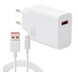 Xiaomi MDY-16-EF hálózati töltő USB aljzat (33W, PD gyorstöltő + Type-C kábel) FEHÉR