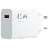 Xiaomi MDY-17-EF USB-A 45W Travel töltő - csomagolás nélküli gyári fehér