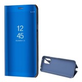 Xiaomi Mi 10 Lite 5G, Oldalra nyíló tok, hívás mutatóval, Smart View Cover, kék (utángyártott) (RS96279) - Telefontok