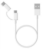 Xiaomi Mi 2-in-1 USB Cable (Micro USB to Type C) 100cm USB kábel USB 2.0 1 M USB A Micro-USB B Fehér